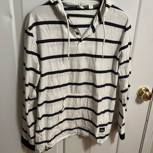 Quiksilver Striped Long Sleeve Hoodie